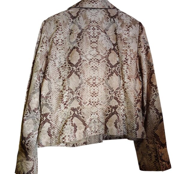 Classiques Entier Jacket, Size Large, Cream/Brown - Picture 2 of 2
